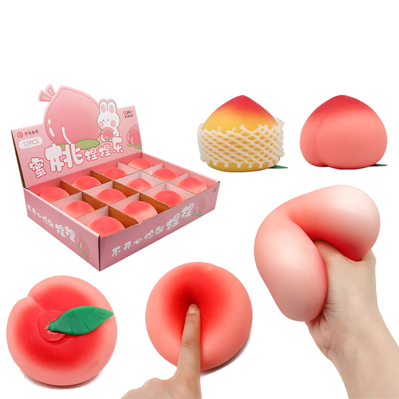 TPR Juicy Peach Stress Ball