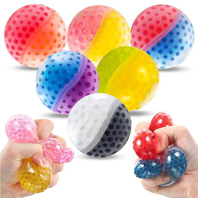 TPR Squeeze Two-color Water Bead Ball