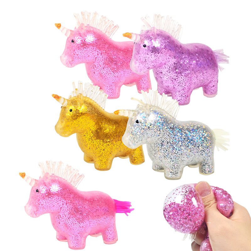 TPR Glitter Particle Unicorn for Girls