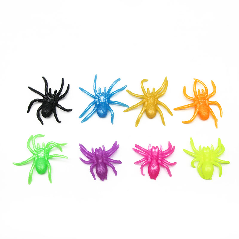 TPR Multicolored Soft Spider