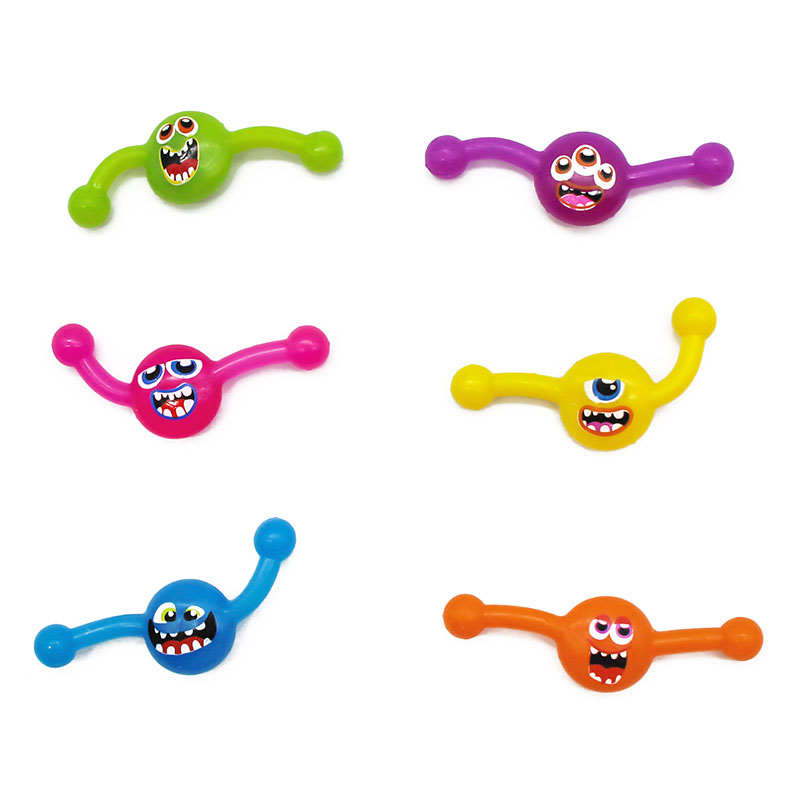 TPR Stretchable Multicolored Face Slingshot