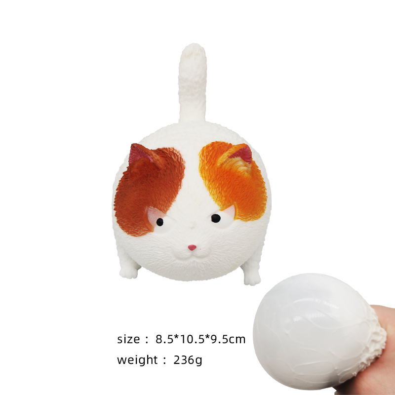 TPR Squeezing Creative Angry Cat Toys 