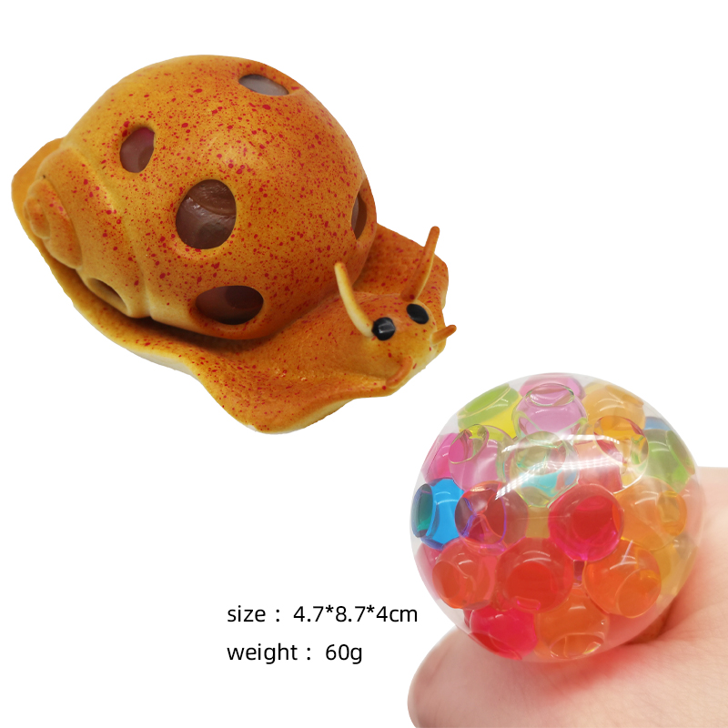 Squeeze Water Bead Snail Toys TPR