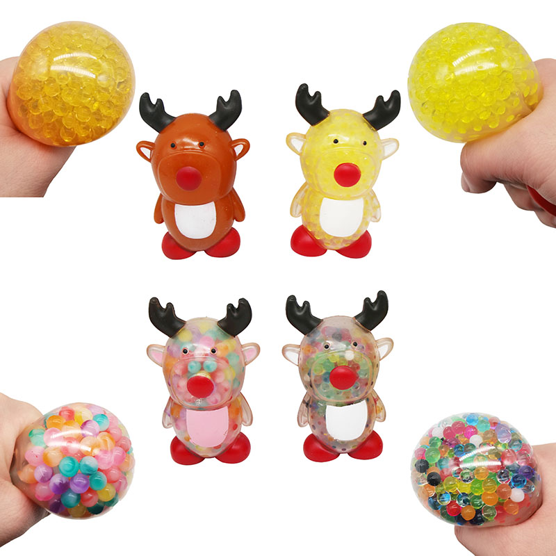 Squeeze Water Bead Reindeer Toys TPR