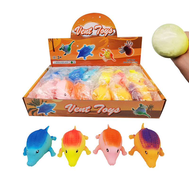 Colorful Squishy Crocodile Toys TPR