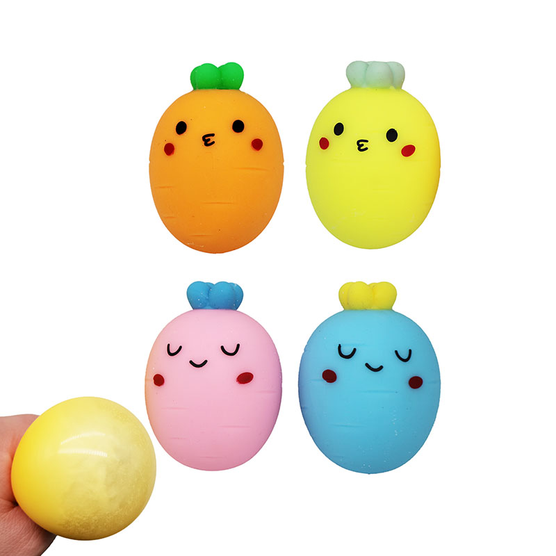 Cute Squishy Radish Carrot Toys TPR