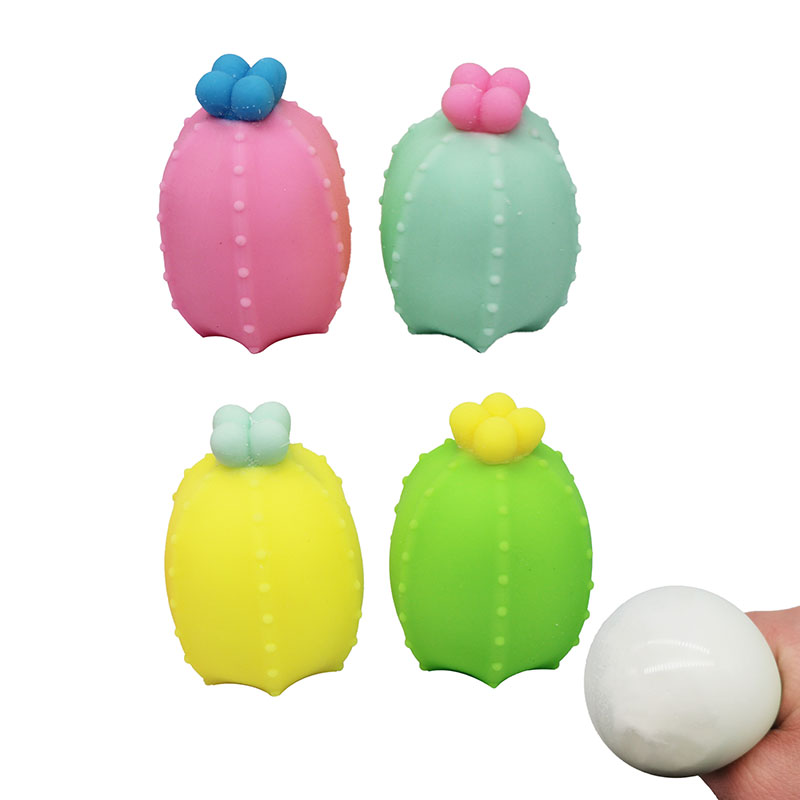 Corlorful Squishy Cactus Toys TPR