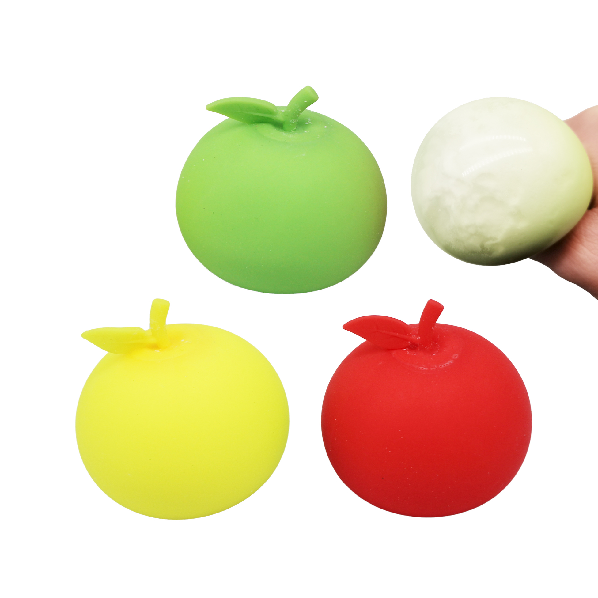 Colorful Squeeze Apple Toys TPR