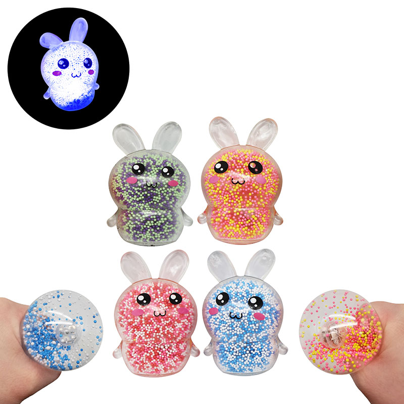 Flashing Particle Stress Relief Squeeze Toys