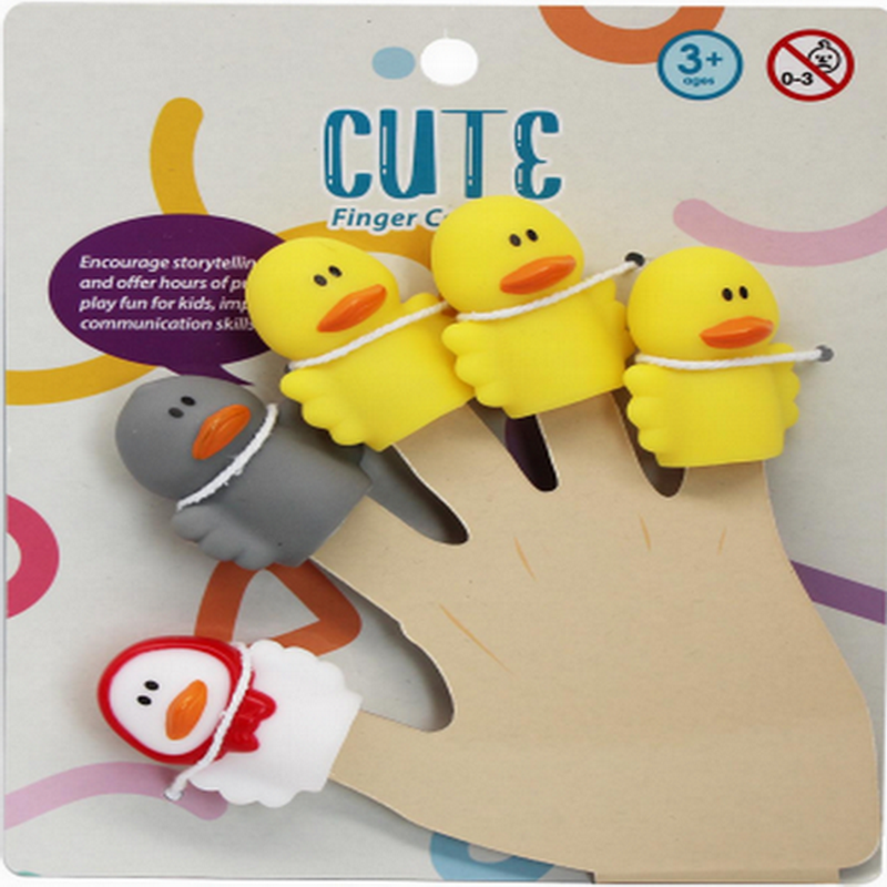 TPR Baby Duck Finger Puppets