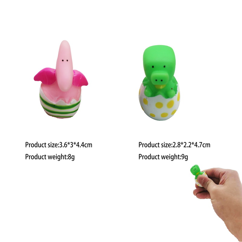 PVC Squeeze Newborn Dinosuar with Eggshell