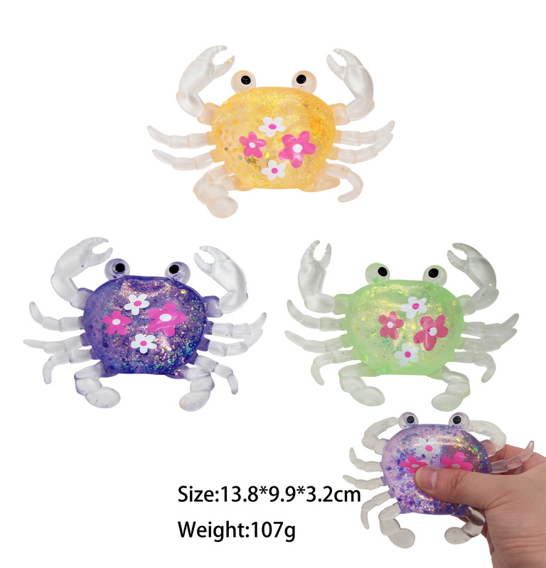 Squeeze Crab printed Flowers