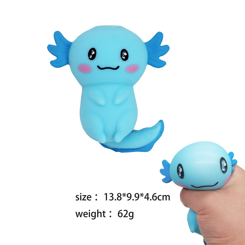 Squishy Cute Blue Axolotl