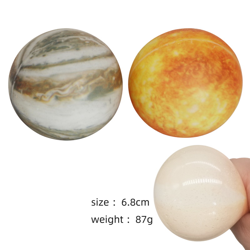 TPR Squeeze Glue Cream Galaxy Ball