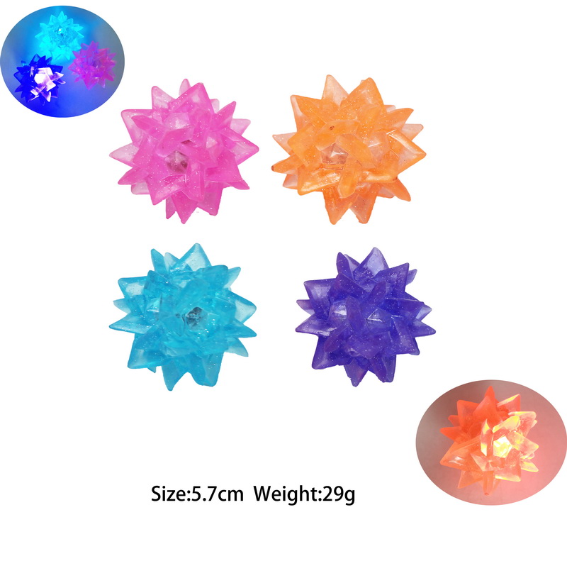 TPR Light-Up Flashing Star Ball